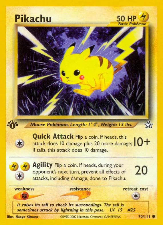 Pikachu #70 – Neo Genesis