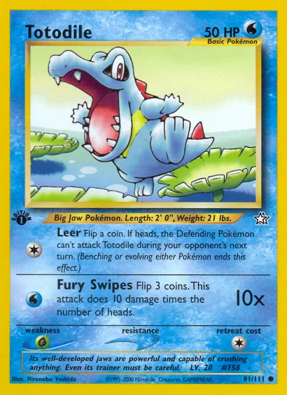 Totodile #81 – Neo Genesis