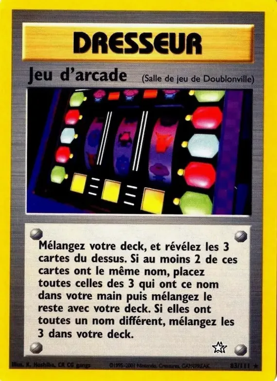 Jeu d'arcade 83 – Neo Genesis