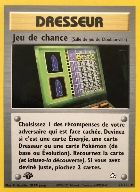 Jeu de chance 92 – Neo Genesis