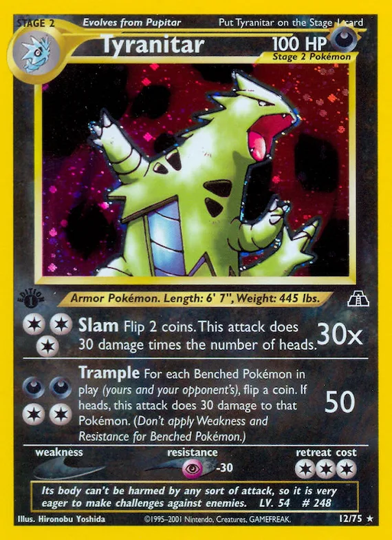 Tyranitar #12 – Neo Discovery