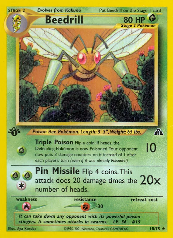 Beedrill #18 – Neo Discovery