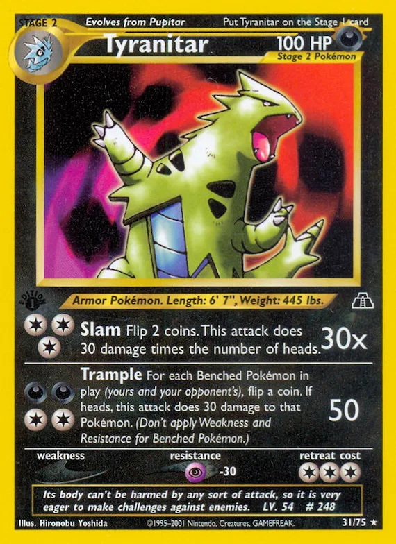 Tyranitar #31 – Neo Discovery