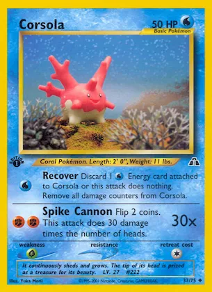 Corsola #37 – Neo Discovery