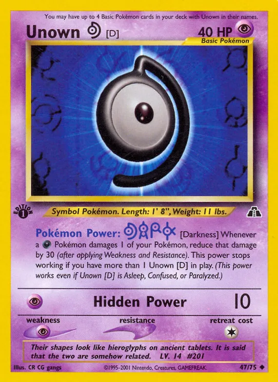 Unown [D] #47 – Neo Discovery