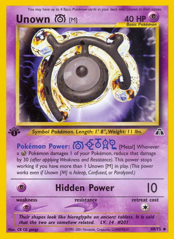 Unown [M] #49 – Neo Discovery