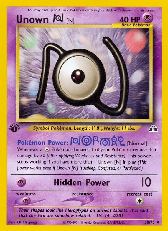 Unown [N] #50 – Neo Discovery