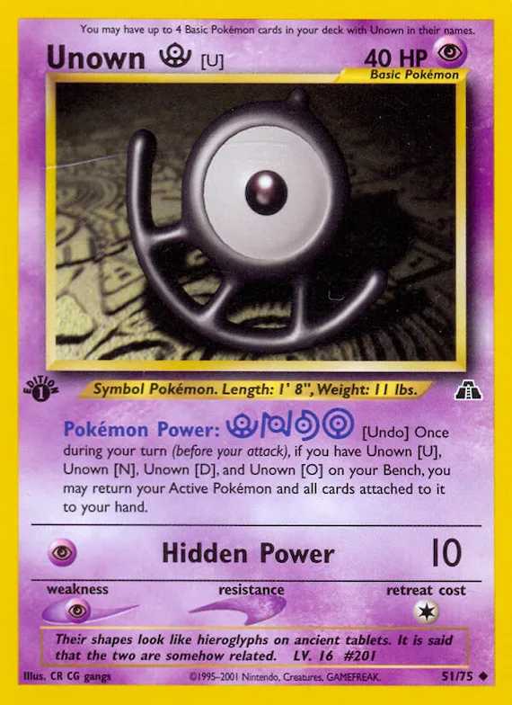 Unown [U] #51 – Neo Discovery