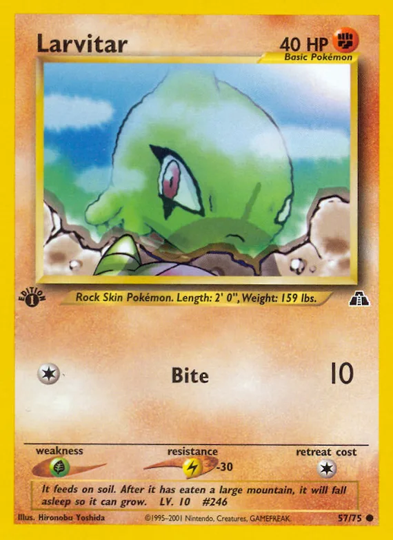 Larvitar #57 – Neo Discovery