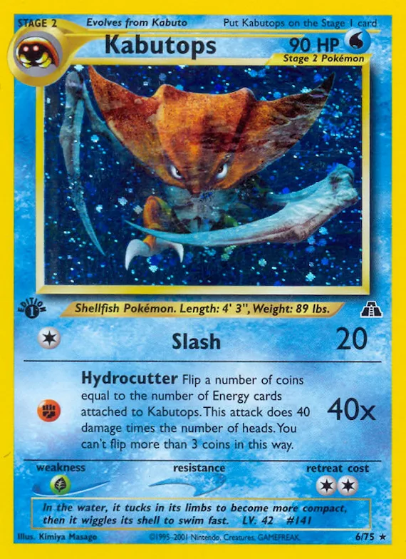 Kabutops #6 – Neo Discovery