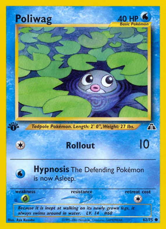 Poliwag #62 – Neo Discovery