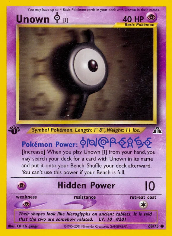 Unown [I] #68 – Neo Discovery