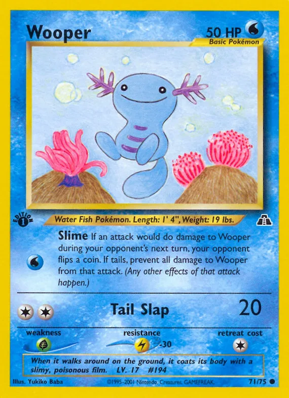 Wooper #71 – Neo Discovery