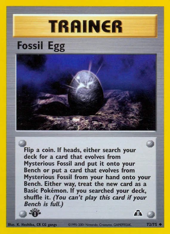 Fossil Egg #72 – Neo Discovery