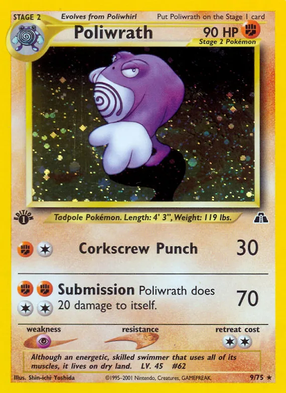 Poliwrath #9 – Neo Discovery