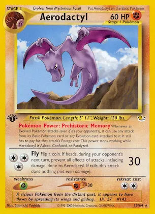 Aerodactyl #15 – Neo Revelation