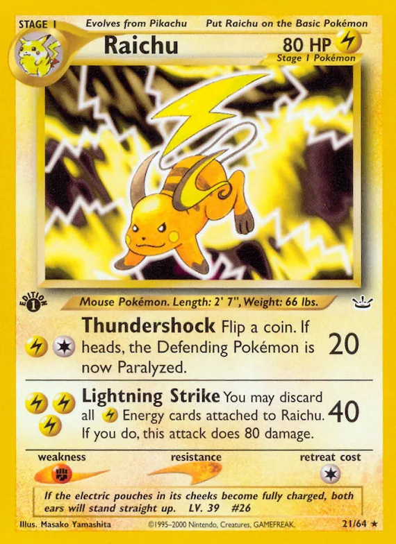 Raichu #21 – Neo Revelation