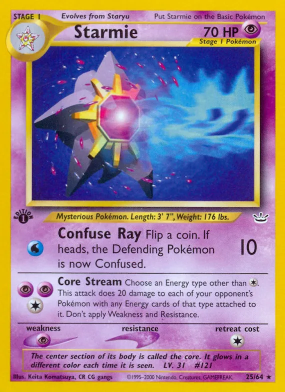 Starmie #25 – Neo Revelation