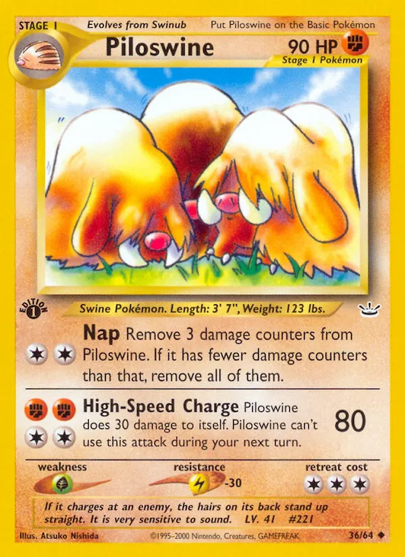Piloswine #36 – Neo Revelation