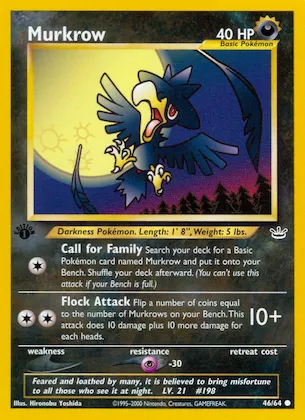 Murkrow #46 – Neo Revelation