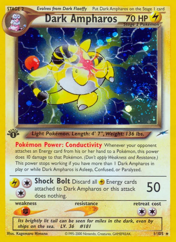 Dark Ampharos #1 – Neo Destiny