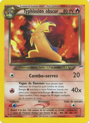Typhlosion obscur n° 10 – Neo Destiny