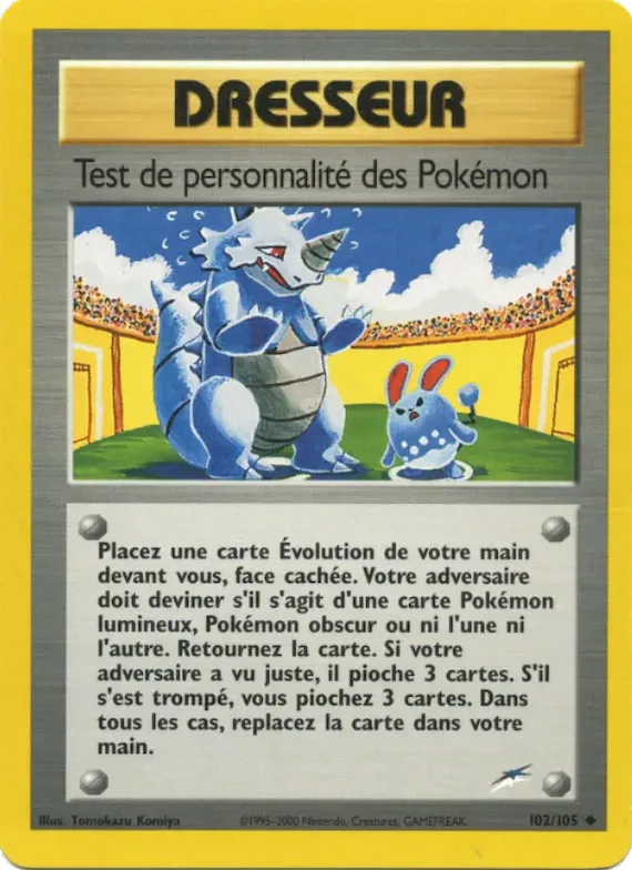 Test de personnalité des Pokémon 102 – Neo Destiny