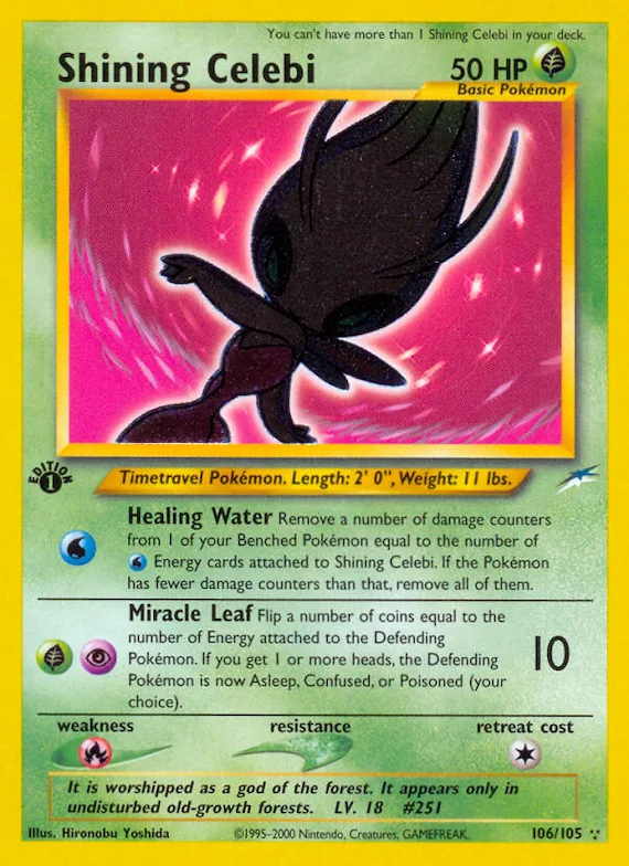 Shining Celebi #106 – Neo Destiny
