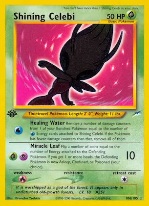 Shining Celebi #106 – Neo Destiny