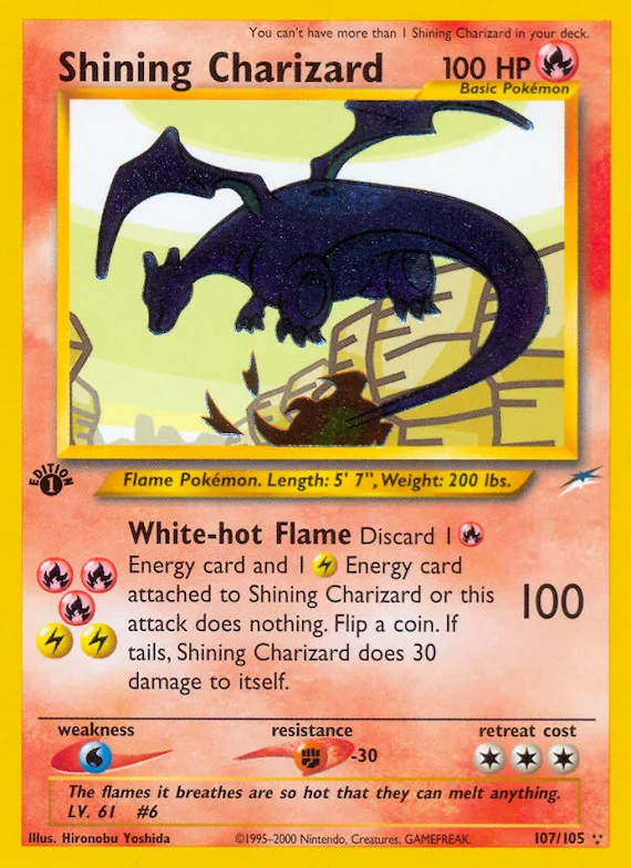 Shining Charizard #107 – Neo Destiny