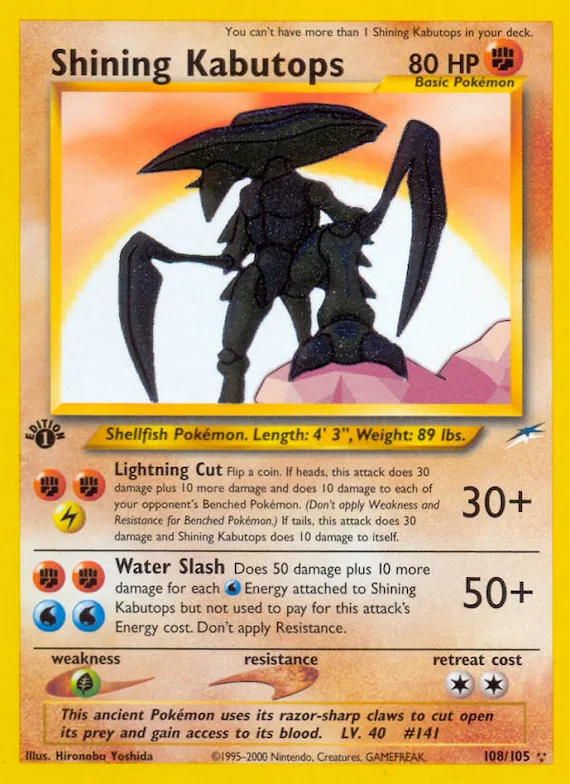Shining Kabutops #108 – Neo Destiny