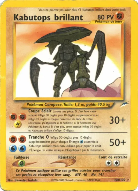 Kabutops brillant 108 – Neo Destiny