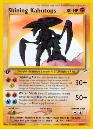 Shining Kabutops #108 – Neo Destiny
