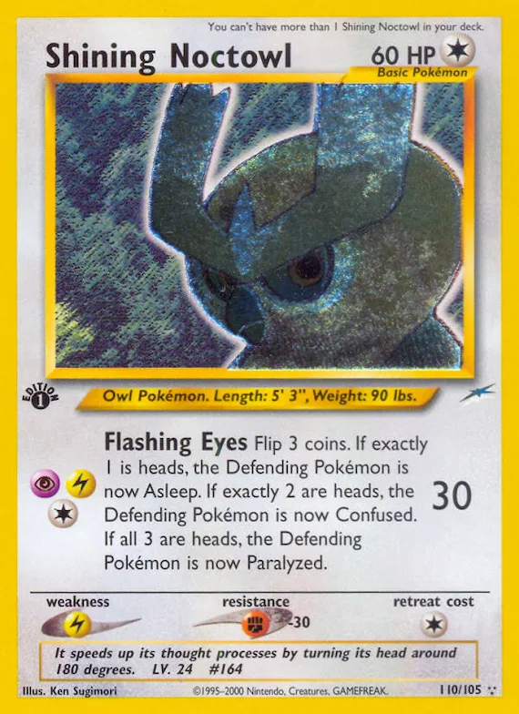 Shining Noctowl #110 – Neo Destiny