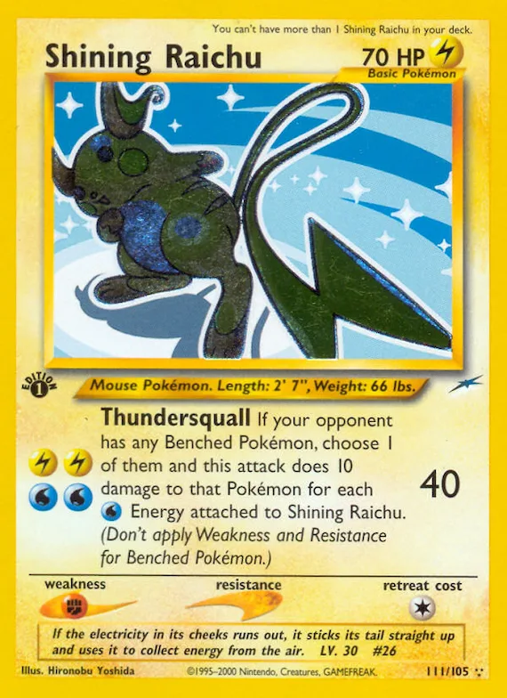 Shining Raichu #111 – Neo Destiny