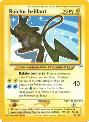 Raichu brillant n° 111 – Neo Destiny