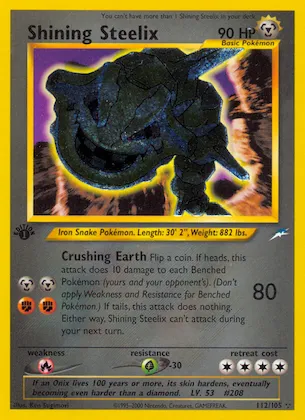 Shining Steelix #112 – Neo Destiny