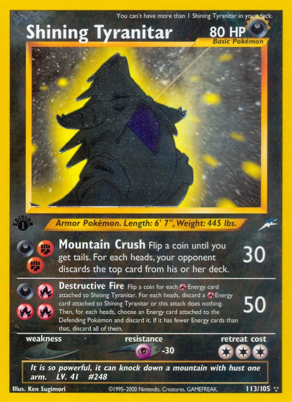 Shining Tyranitar #113 – Neo Destiny
