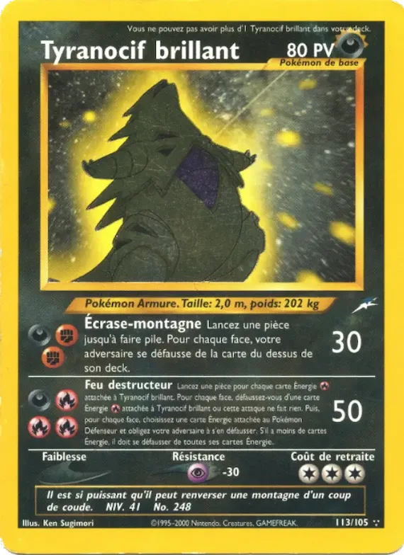 Tyranocif brillant 113 – Neo Destiny