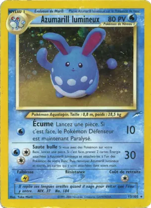 Azumarill lumineux n° 13 – Neo Destiny