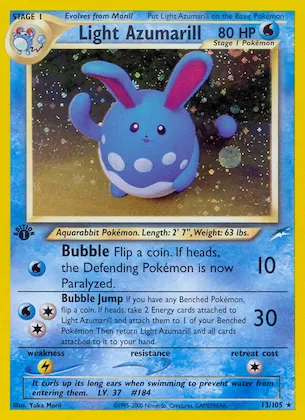 Light Azumarill #13 – Neo Destiny