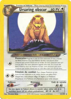 Ursaring obscur n° 21 – Neo Destiny