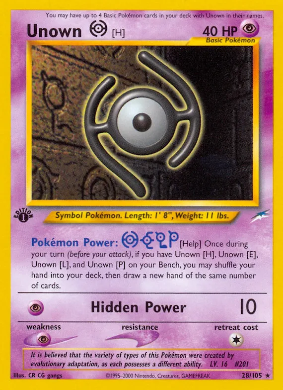 Unown [H] #28 – Neo Destiny