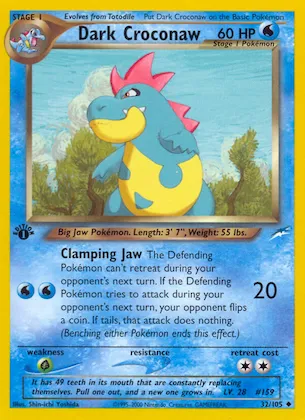 Dark Croconaw #32 – Neo Destiny