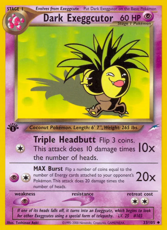 Dark Exeggutor #33 – Neo Destiny