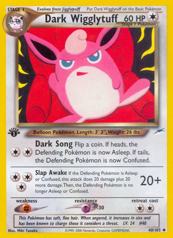 Dark Wigglytuff #40 – Neo Destiny