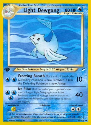Light Dewgong #45 – Neo Destiny