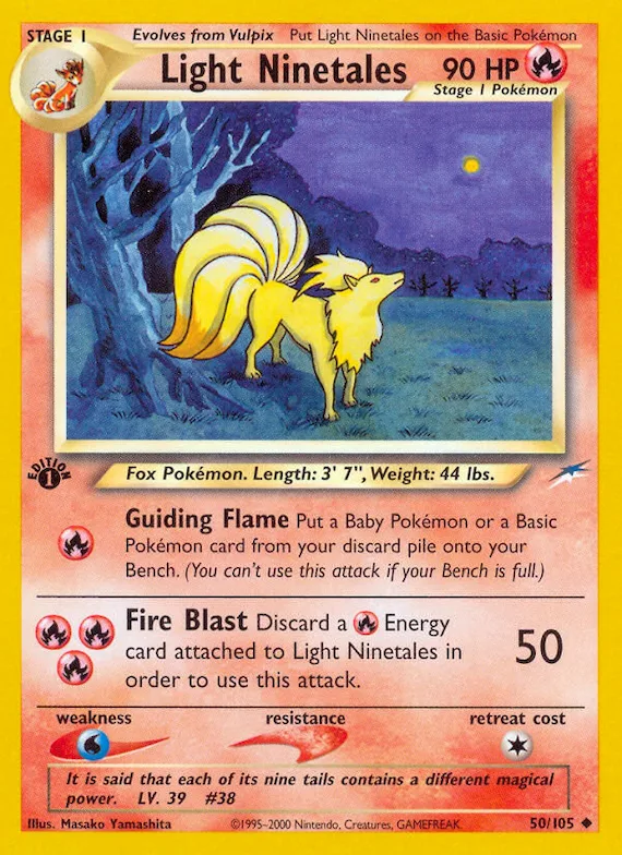Light Ninetales #50 – Neo Destiny