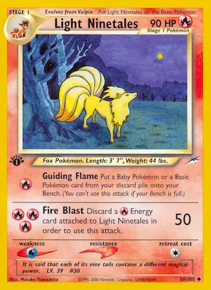 Light Ninetales #50 – Neo Destiny