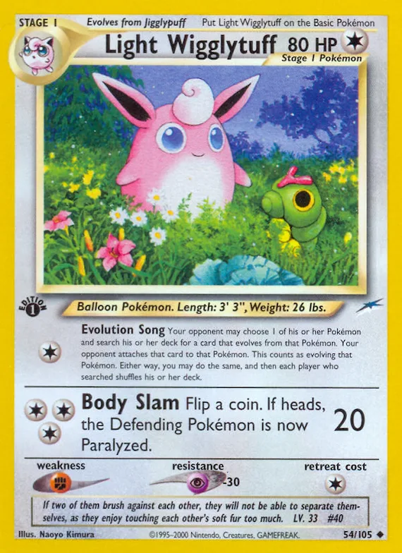 Light Wigglytuff #54 – Neo Destiny